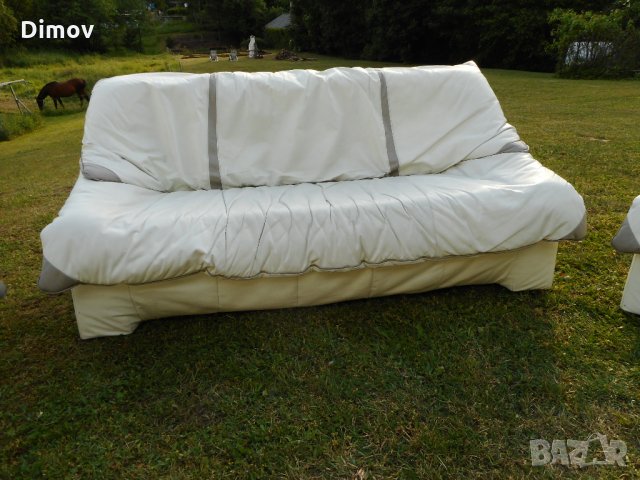 Холова гарнитура, естествена кожа Дизайнерска мебел.Внос. , снимка 4 - Дивани и мека мебел - 31368410