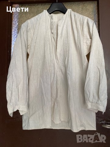 Автентична мъжка риза - кенар, снимка 1 - Антикварни и старинни предмети - 42110308