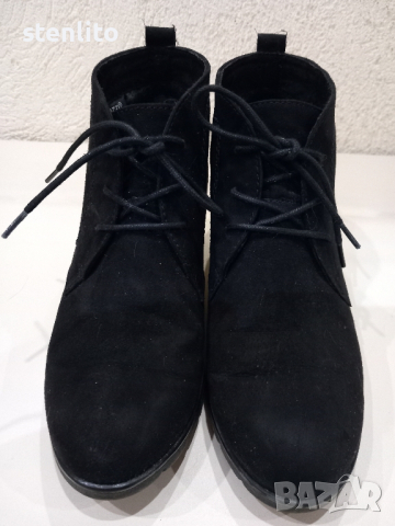 Обувки от велур на Marco Tozzi, снимка 3 - Дамски обувки на ток - 44805109