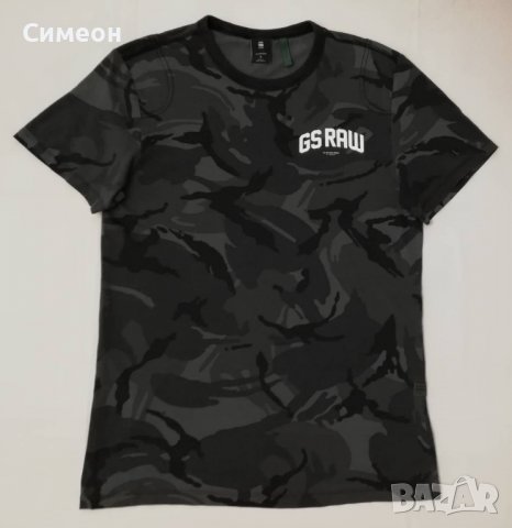 G-STAR RAW Camouflage оригинална тениска S памучна фланелка Camo R T