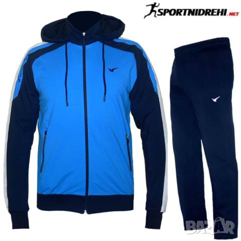 Мъжки спортен екип REDICS 230085, тъмносин със синьо, памук и ликра., снимка 2 - Спортни дрехи, екипи - 42917190