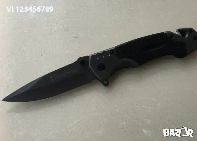 Browning 95х 220 мм- сгъваем полуавтоматичен нож, резец, пирамидка, снимка 2 - Ножове - 50719005