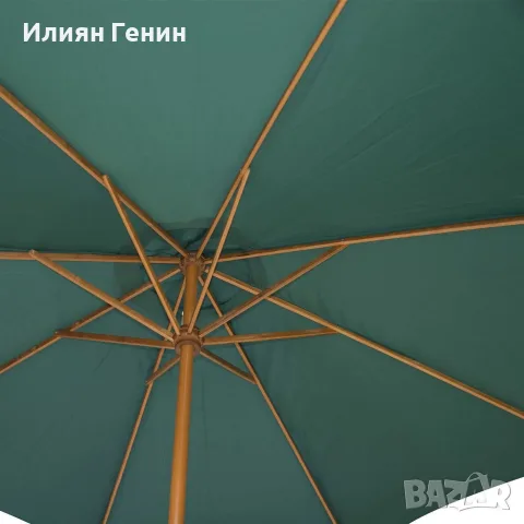 Дървен градински чадър Outsunny, снимка 9 - Градински мебели, декорация  - 56149245