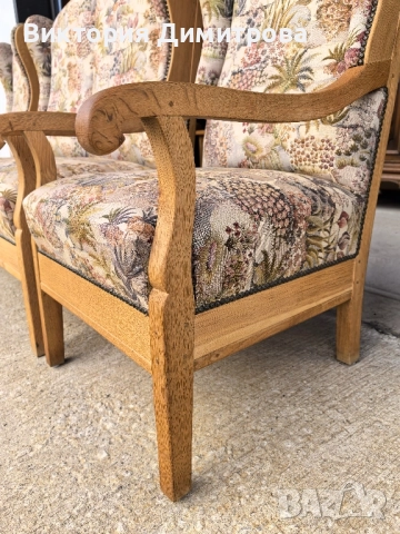 Комплект Бидермайер , снимка 6 - Дивани и мека мебел - 52851925