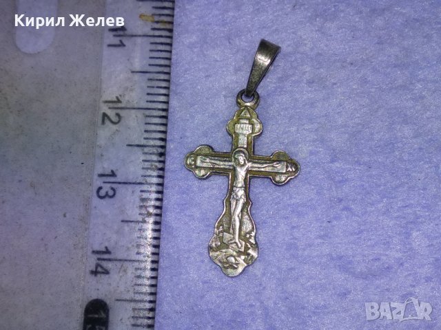 СПАСИ и СОХРАНИ Старинно СРЕБЪРНО ПРАВОСЛАВНО РАЗПЯТИЕ КРЪСТ СРЕБРО 925 с ПЕЧАТ на МАЙСТОРА 40531, снимка 9 - Антикварни и старинни предмети - 42762937