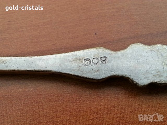 сребърна лъжичка , снимка 3 - Антикварни и старинни предмети - 30719614