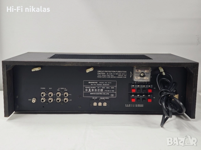 ретро стерео ресийвър усилвател SANYO 2016 , снимка 7 - Ресийвъри, усилватели, смесителни пултове - 52365947
