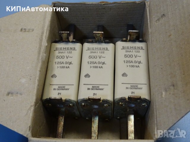 предпазител Seimens 3NA1 122 Fuse 500V, снимка 7 - Резервни части за машини - 42539917