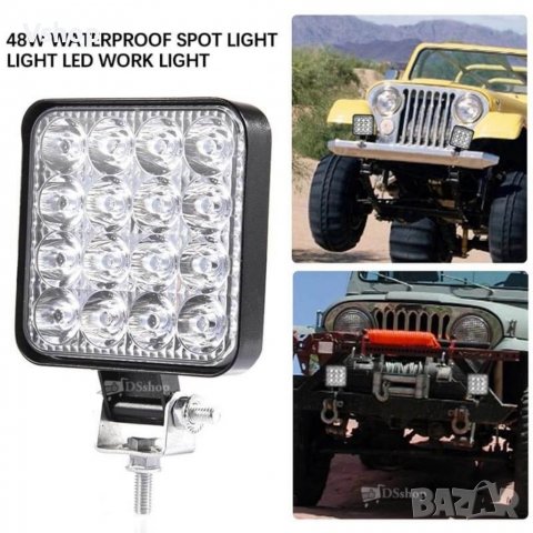 2бр. LED Бар 48W Оffroad Фар 12-24V, снимка 4 - Аксесоари и консумативи - 38725489