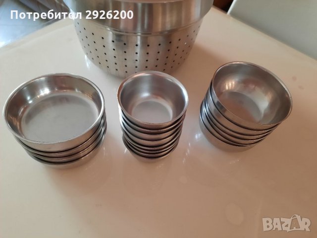  Купички хром никел 18/10, снимка 4 - Съдове за готвене - 32432449