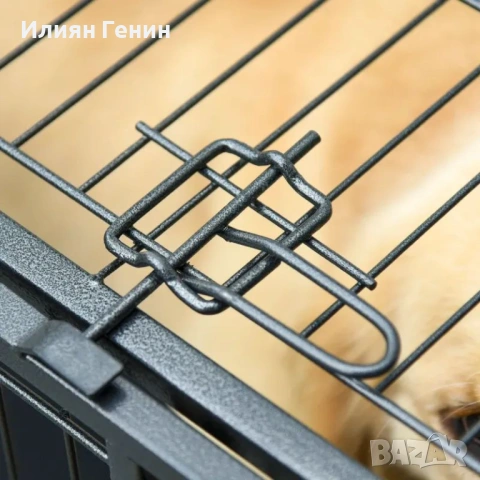 Сгъваема метална клетка за кучета PawHut, снимка 2 - За кучета - 54164257