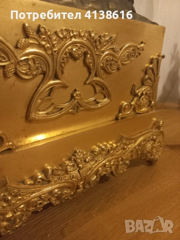 Античен настолен часовник, снимка 2 - Антикварни и старинни предмети - 54230204