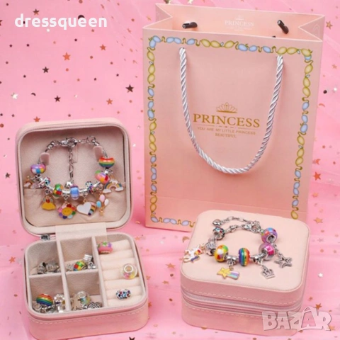 4646 Кутия „Princess“ със сет за низане на бижута