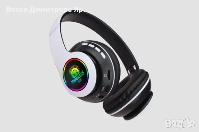 Bluetooth слушалки с регулируема диадема и прибиращи се наушници - EP53, снимка 4 - Друга електроника - 48169386