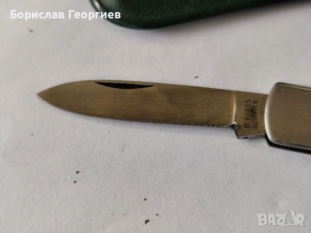 Джобен нож D. PERES Solingen With Logo FABER CASTELL, снимка 3 - Ножове - 54277369