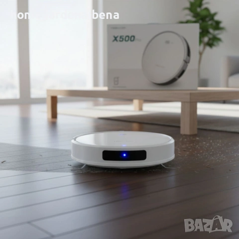 Прахосмукачка робот Tesvor X500 Pro 1800Pa – жироскопна навигация, 100 мин. работа, бял, снимка 3 - Прахосмукачки - 54170993