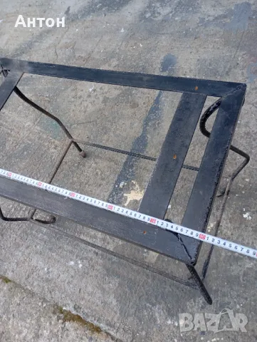 Мса от ковано желязо , 80 см  на 42  см, снимка 6 - Маси - 50397169