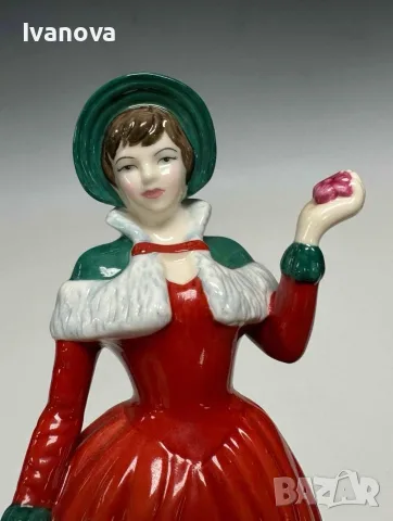 Порцеланова коледна фигурка Royal Doulton, снимка 2 - Коледни подаръци - 56537234