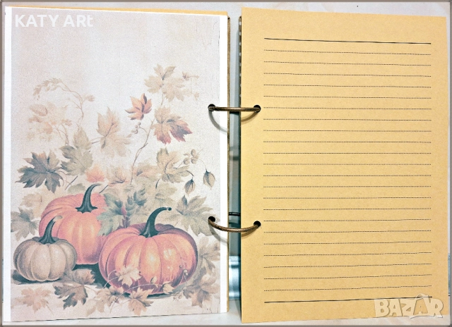 Тефтер "Моите рецепти" в бежово, снимка 3 - Други - 52356003