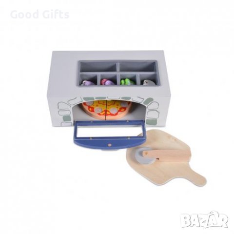 ДЕТСКА ДЪРВЕНА ПЕЩ ЗА ПИЦИ, снимка 2 - Образователни игри - 38534888