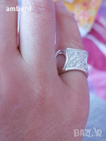 Страхотен сребърен пръстен - модел R046, снимка 4 - Пръстени - 31277396