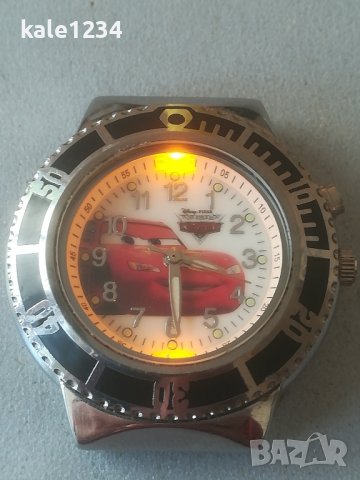 Детски часовник Disney - PIXAR - Cars. Vintage watch. Ретро модел. Просветка. Японски механизъм , снимка 8 - Детски - 42269708