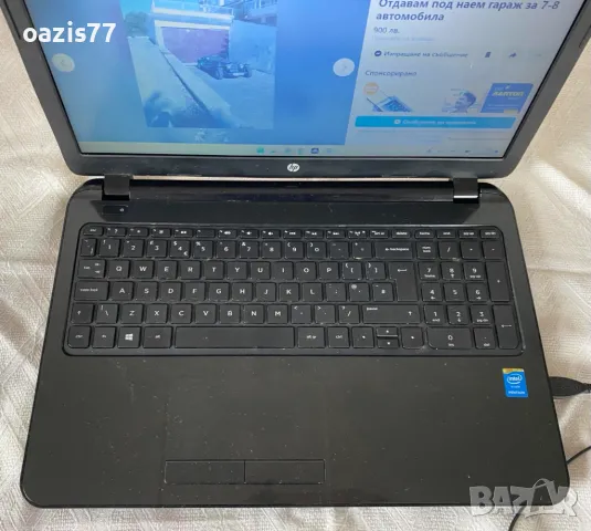 Запазен  Лаптоп 15,6 НР15 четириядрен, 4нишки SLIM matrica RAM 8 gb  N 3540 ОФИС, снимка 3 - Лаптопи за работа - 49738563