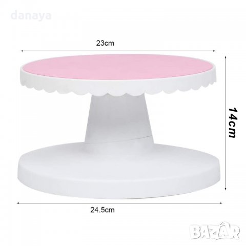 1951 Въртяща се поставка за торта с наклон, снимка 9 - Съдове за готвене - 31694581