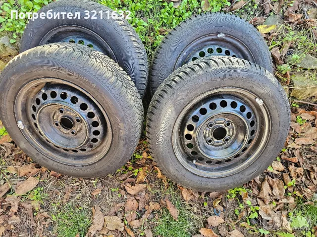 HONDA JAZZ 4бр. зимни гуми 175/65/14 марка PNEUMANT WINTER  комплект с железни джанти за HONDA JAZZ, снимка 2 - Гуми и джанти - 47681401