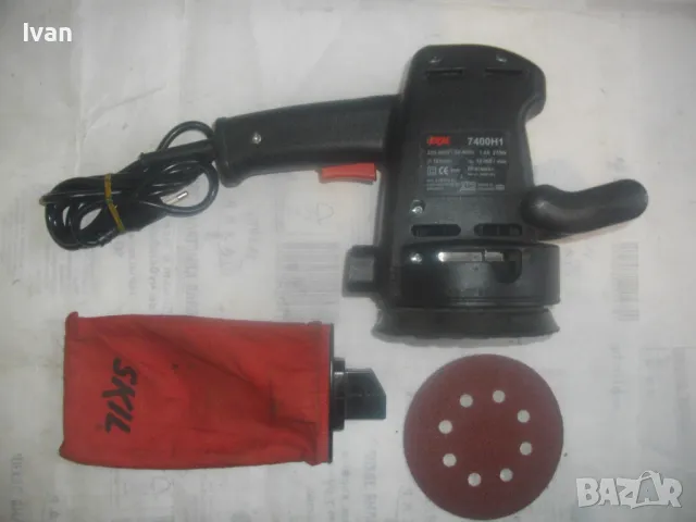 НОВ 270 ВАТА SKIL НИДЕРЛАНДСКИ КРЪГЪЛ ЕЛЕКТРИЧЕСКИ ЕКСЦЕНТЪР ВИБРОШЛАЙФ ф125мм С ТОРБА ЗА ПРАХ 