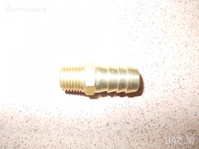 Накрайници 1/4" мъжка резба към маркуч 6 мм., снимка 1