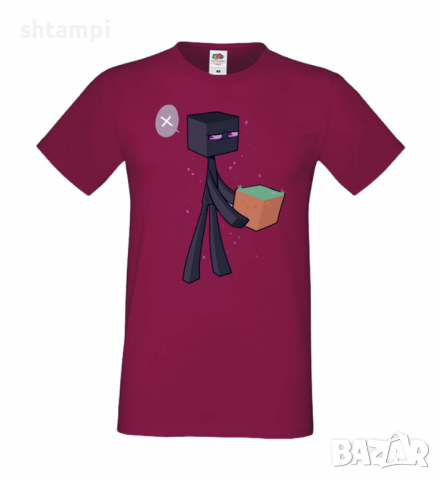 Мъжка тениска Enderman 3, майнкрафт Minecraft,Игра,Забавление,подарък,Изненада,Рожден Ден., снимка 4 - Тениски - 36494782