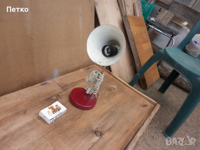 Стара метална лампа  НРБ, снимка 4 - Антикварни и старинни предмети - 42685438