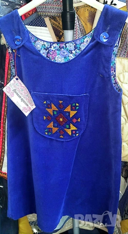 Сукманче от кадифе с шевици, снимка 2 - Детски рокли и поли - 50317591