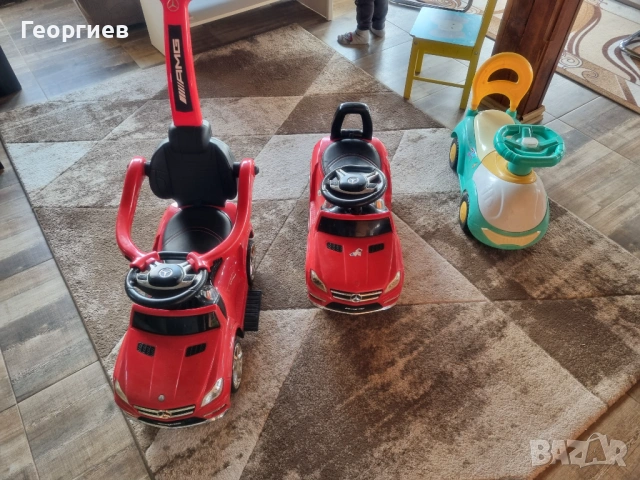 Детски коли за бутане и яздене в дома и навън, снимка 3 - Детски велосипеди, триколки и коли - 53931518