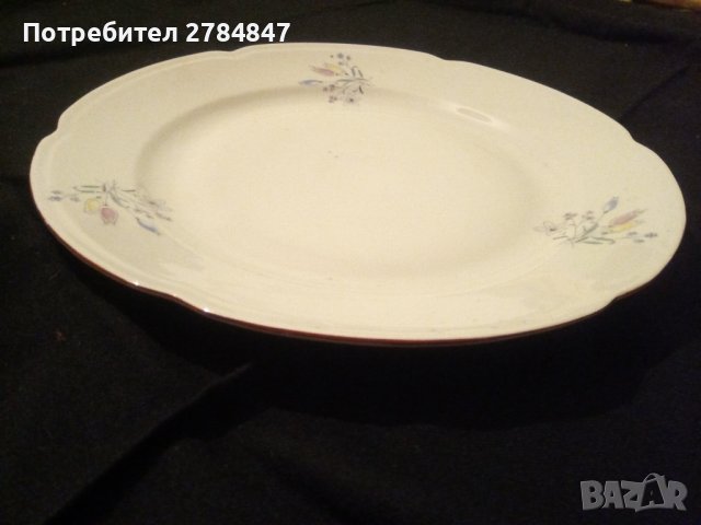 Голяма порцеланова чиния Изида 1988, снимка 10 - Чинии - 42484327