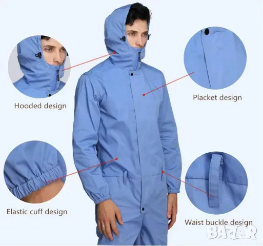 360°Екранирано Защитно Облекло Метални Нишки ЕМП АнтиРадиационен Щит срещу Електромагнитно Излъчване, снимка 7 - Други - 50006327