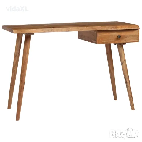 vidaXL Писалище, акациево дърво масив, 110x50x76 cм, снимка 3 - Бюра - 56146365