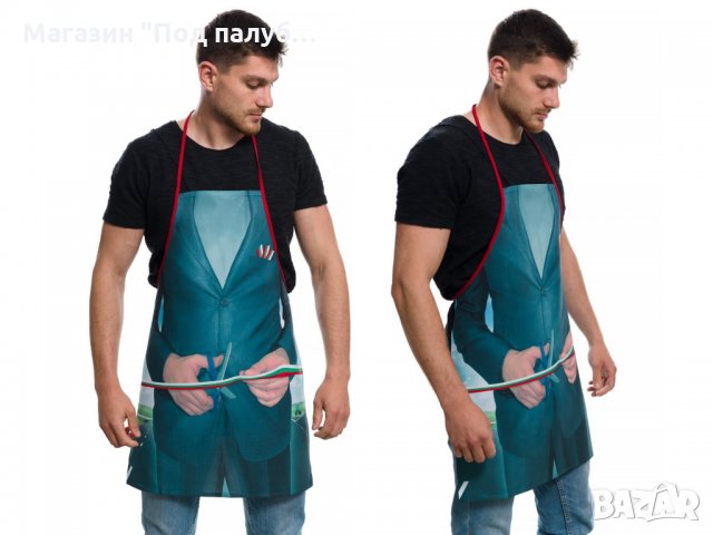 Нова мъжка забавна готварска престилка Ти знаеш кой, снимка 3 - Подаръци за мъже - 30152635