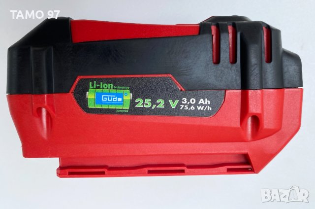 GÜDE 95536 - Акумулаторна батерия 25.2V 3.0Ah с индикатор, снимка 2 - Други инструменти - 40843288