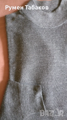Ново, сиво мъжко поло, снимка 2 - Пуловери - 52192487