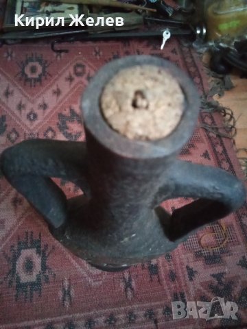 Бутилка стара керамична ръчно рисувана 43744, снимка 16 - Колекции - 44449083