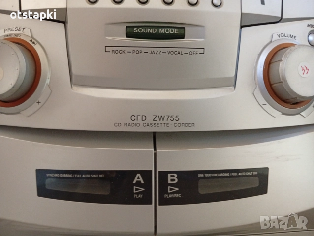 SONY CFD-ZW755 касетофон + CD + радио, снимка 5 - Радиокасетофони, транзистори - 51464304