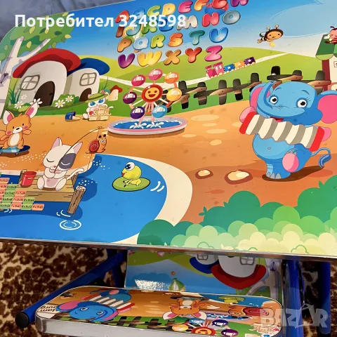 Детска масичка със стол, снимка 2 - Мебели за детската стая - 56180958