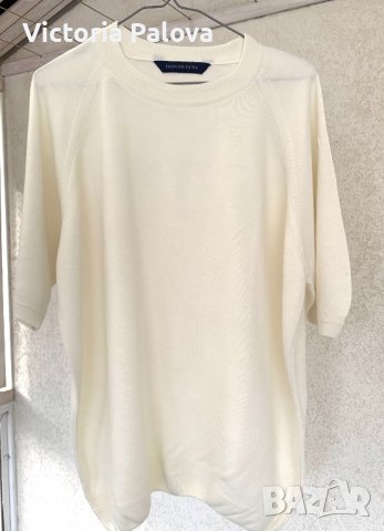 Красива блуза екрю FASHION EXTRA , снимка 9 - Блузи с дълъг ръкав и пуловери - 42532749