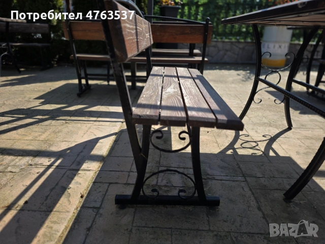 Пейки от ковано желязо и дърво 