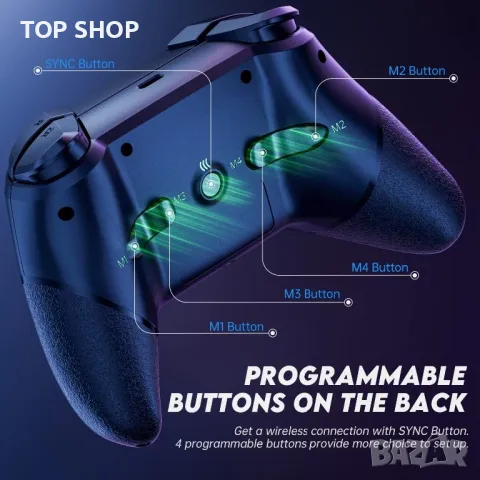 NYXI Chaos Switch Pro безжичен контролер/RGB LED подсветка-Nintendo Switch/Lite/OLED,програмируем, снимка 11 - Аксесоари - 49308720