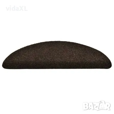 vidaXL Самозалепващи стелки за стъпала, 5 бр, кафяви, 56x17x3 см(SKU:149688), снимка 2 - Други стоки за дома - 48492551