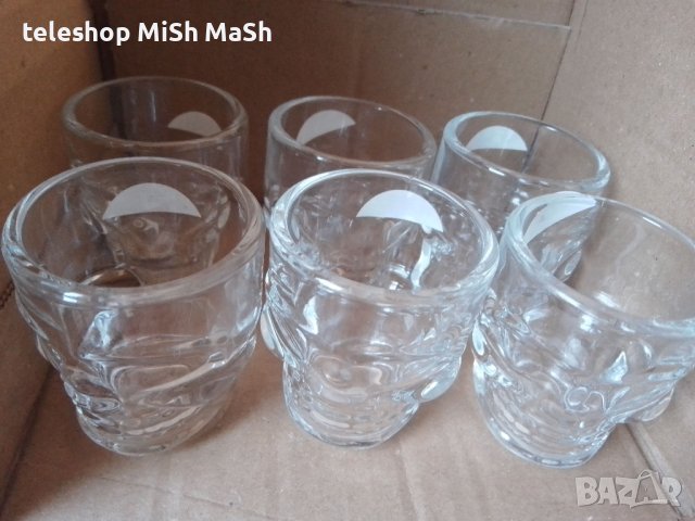 Нови дебело прозрачно стъкло чаши за шотове с форма череп, снимка 1 - Други - 42445328