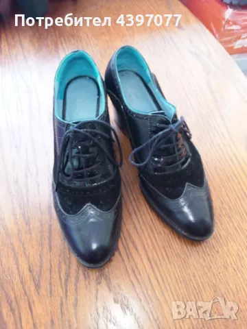 черни пролетно-есенни обувки, снимка 1